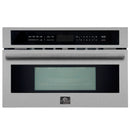 Forno 2-Piece Appliance Package - 30-Inch Vomero Double Wall Oven & 30-Inch Microwave Oven in Stainless Steel
