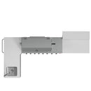 Forno Bulnes Outdoor Kitchen 40-Inch BBQ 95,000 BTU, with 5 Burners, Sear & Rotisserie Infrared Side Burner, 1.8 cu.ft. Beverage Center & White Sintered Stone Countertops (FODKT2520WHT)