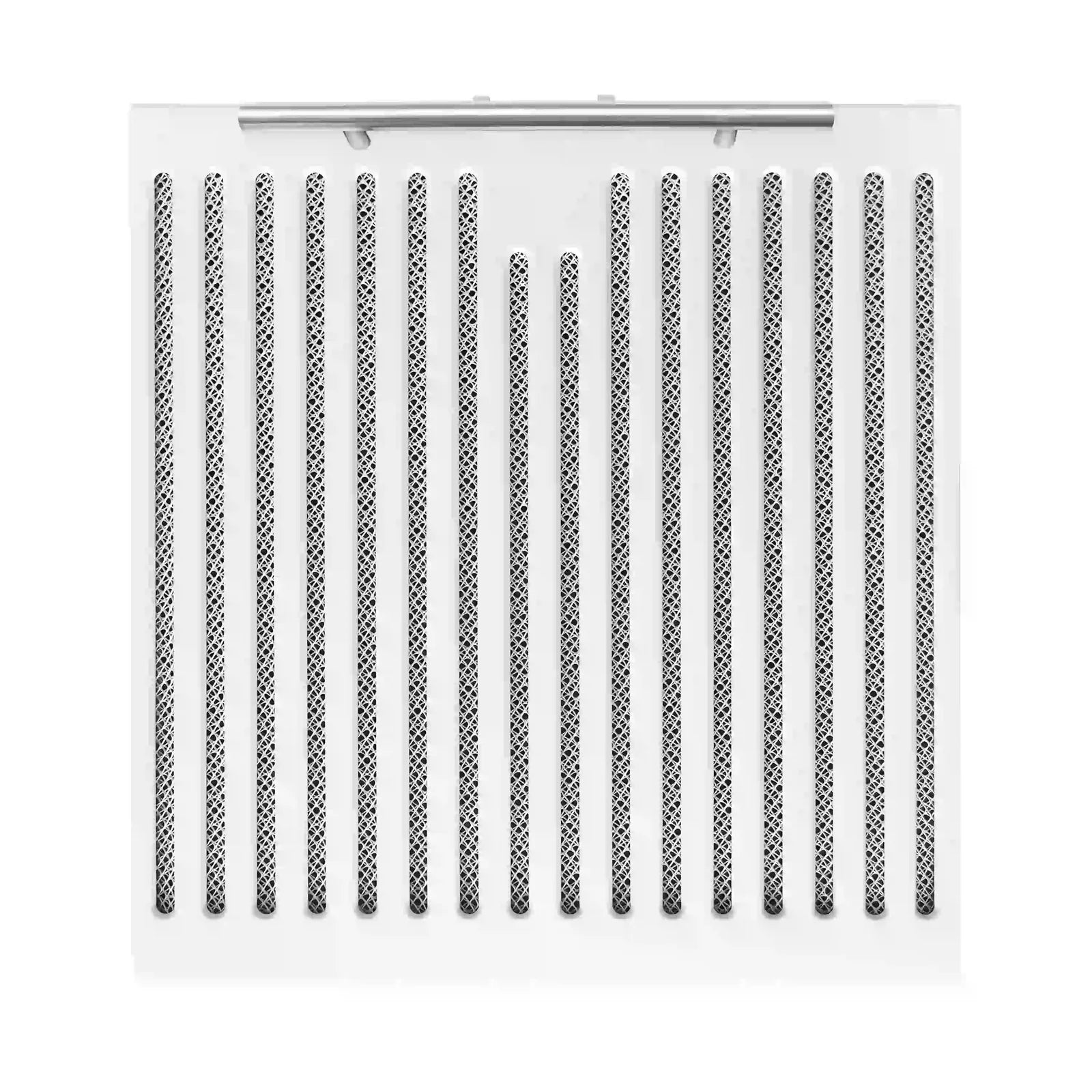 Range hood stainless steel baffle filter panel with vertical slots