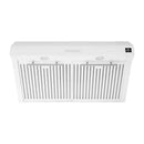 Forno 3-Piece Appliance Package - 30-Inch Gas Range, Under Cabinet Range Hood, & Side-by-Side Refrigerator in White with Antique Brass Trim