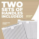 Forno 4-Piece Appliance Package - 30-Inch Induction Range, Under Cabinet Range Hood, French Door Refrigerator with Water Dispenser, and Dishwasher in White with Antique Brass Trim