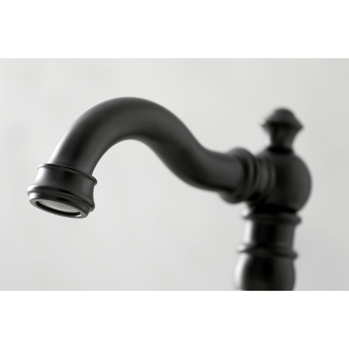 English Classic Widespread Bathroom Faucet with Brass Pop-Up in Matte Black