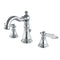 Kingston Brass American Patriot Widespread Bathroom Faucet with Pop-Up Drain, Polished Chrome (FSC1971APL)