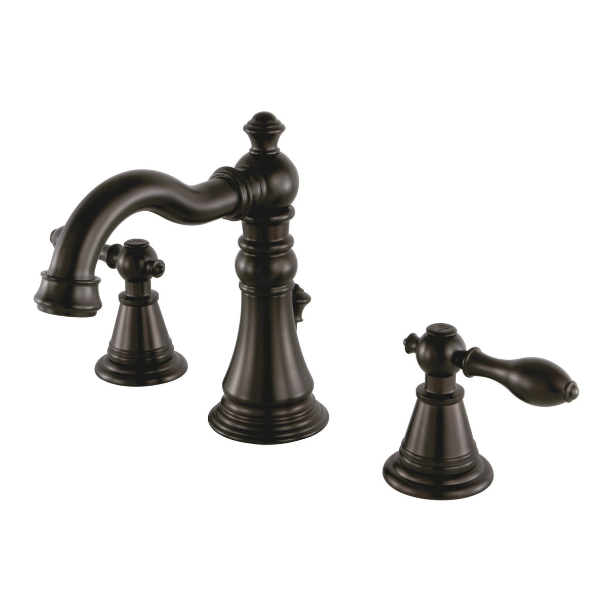 English Classic Widespread Bathroom Faucet with Pop-Up Drain in Oil Rubbed Bronze