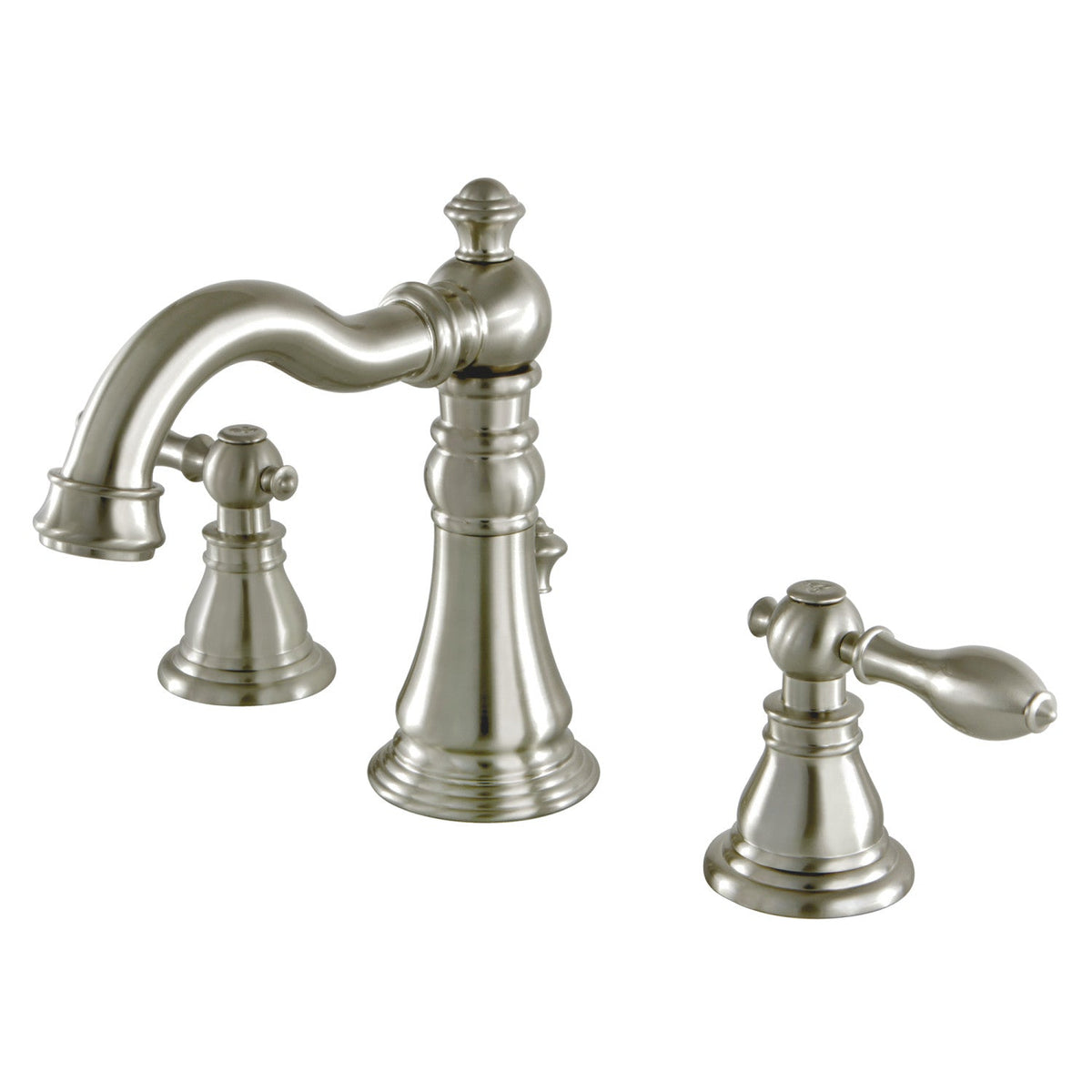 American Classic Widespread Bathroom Faucet with Pop-Up Drain in Brushed Nickel