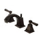 Kingston Brass Concord Widespread Bathroom Faucet with Pop-Up Drain, Oil Rubbed Bronze (FSC4685DL)