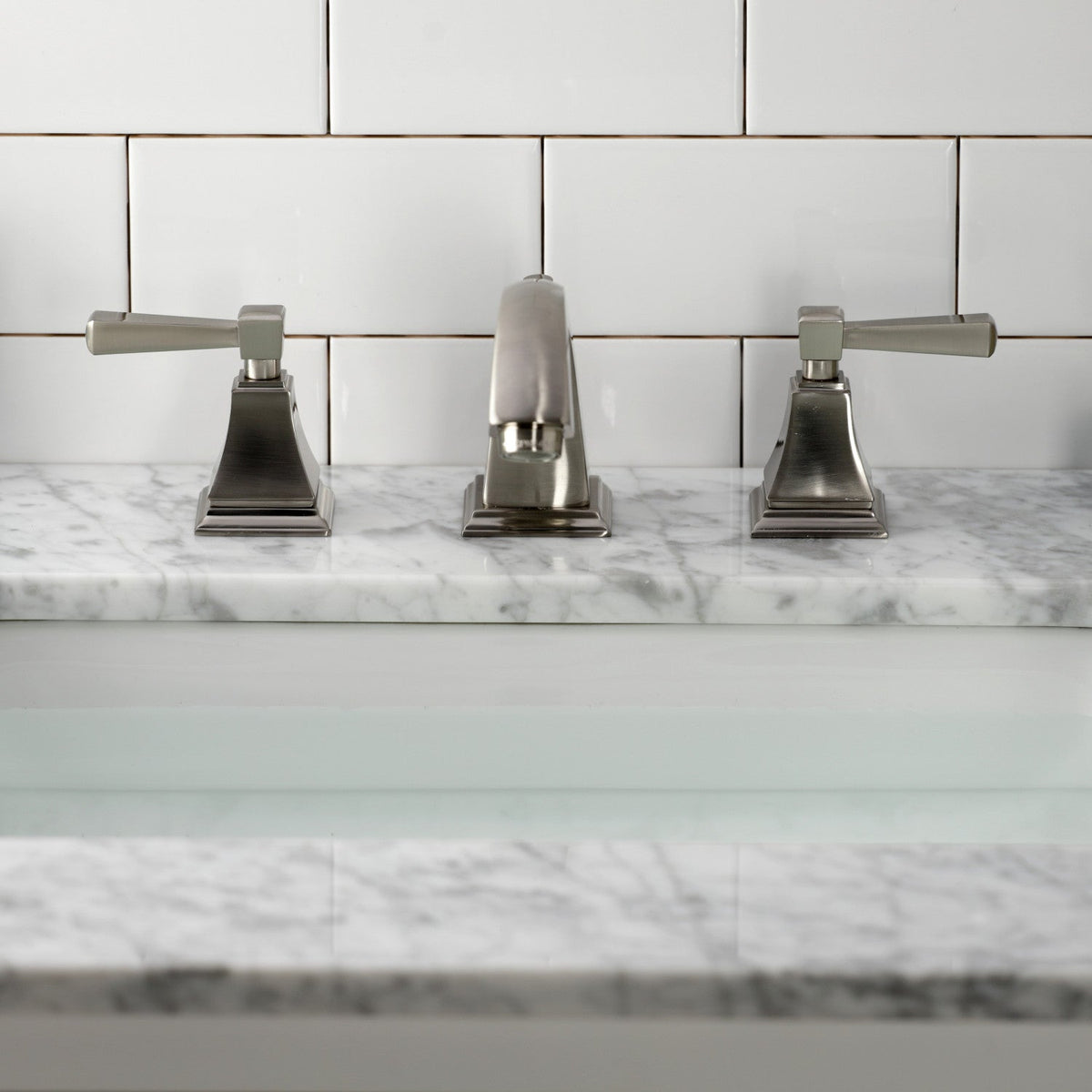 Concord Widespread Bathroom Faucet with Pop-Up Drain in Brushed Nickel