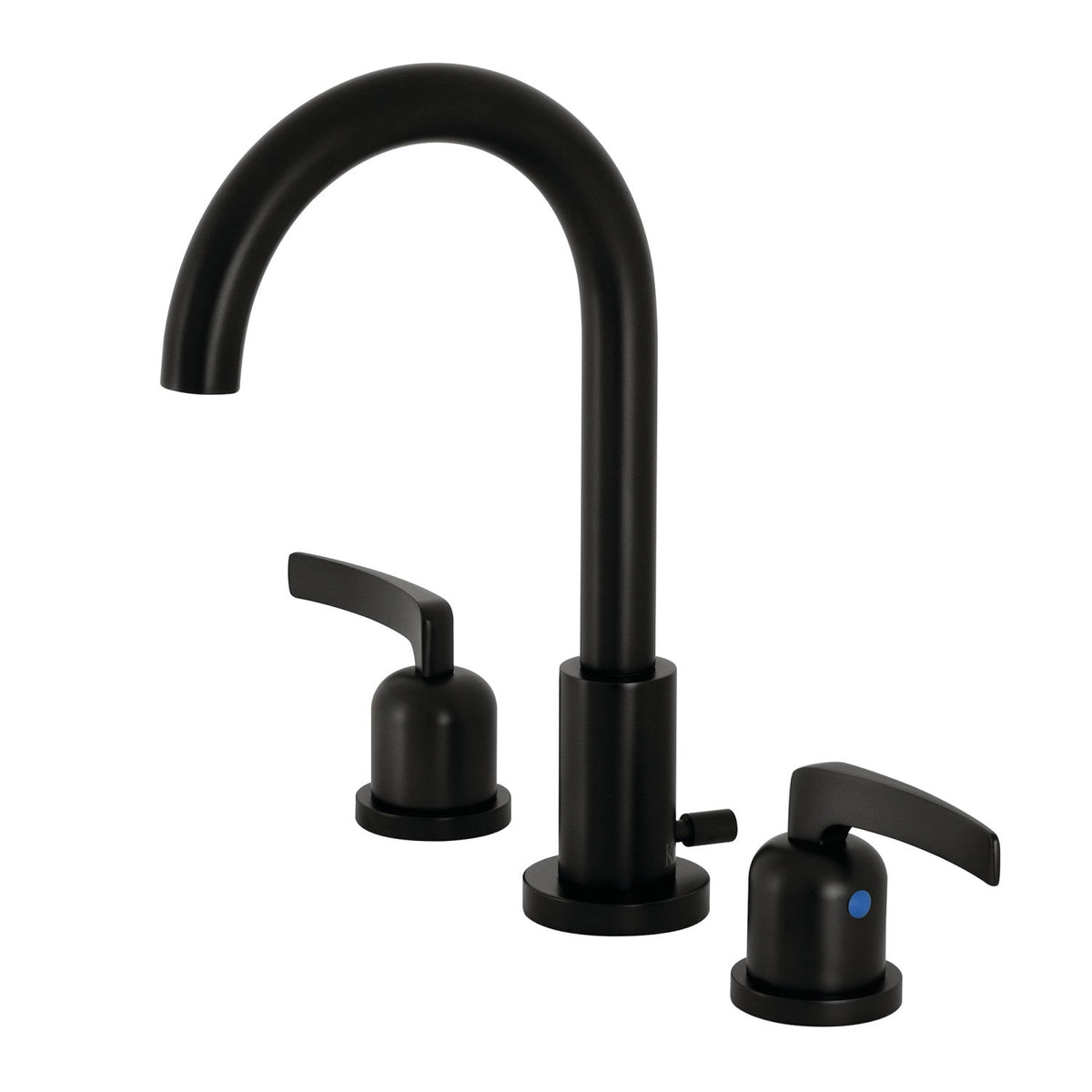 Centurion Widespread Bathroom Faucet with Brass Pop-Up in Matte Black