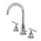 Kingston Brass Manhattan Widespread Bathroom Faucet with Brass Pop-Up, Polished Chrome (FSC8921CML)