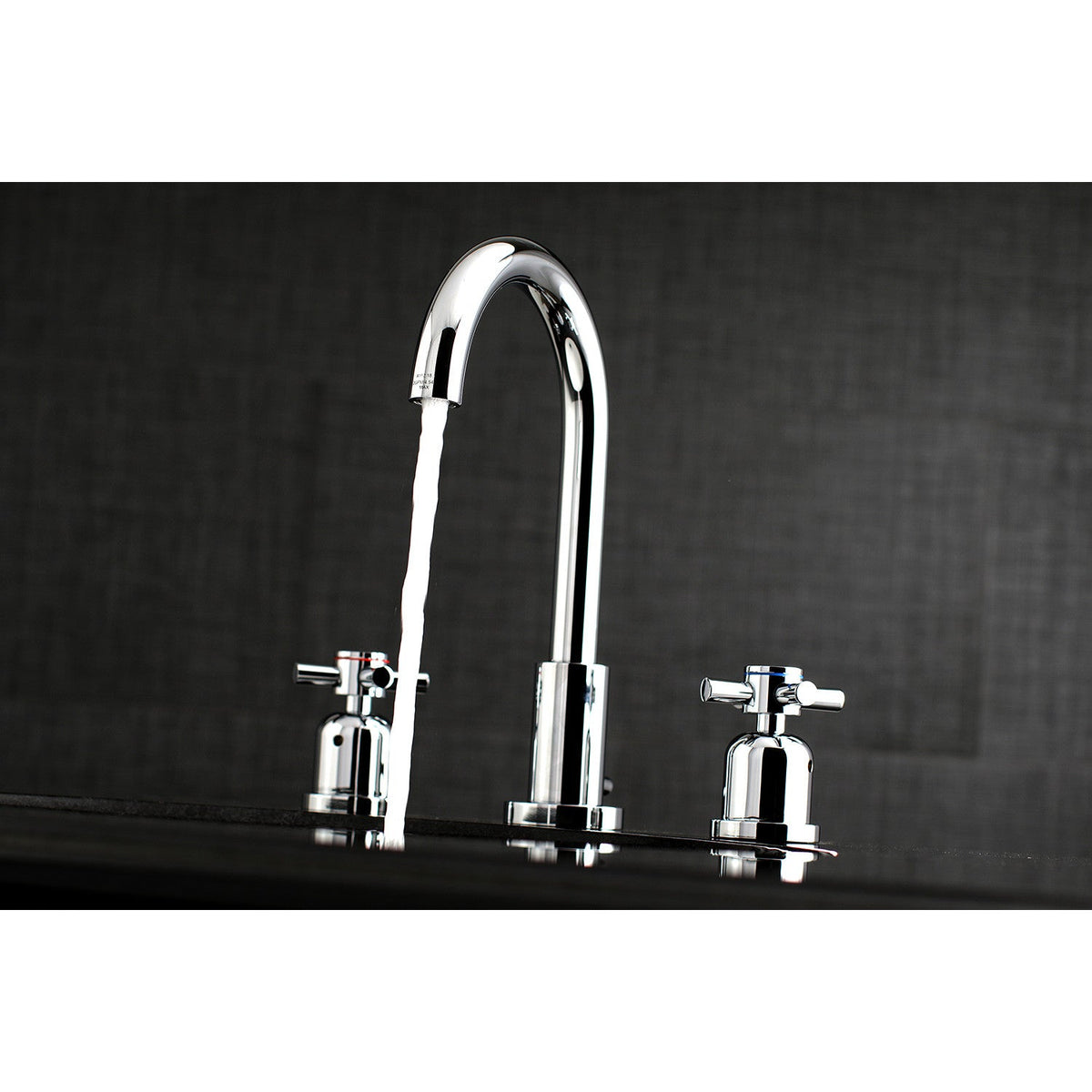Concord Widespread Bathroom Faucet with Brass Pop-Up in Polished Chrome