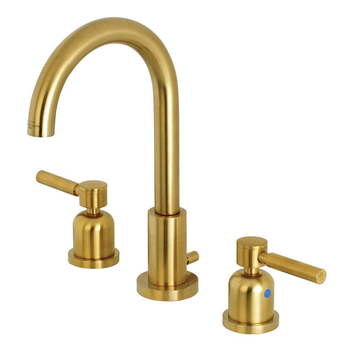 Concord Widespread Bathroom Faucet with Brass Pop-Up in Brushed Brass