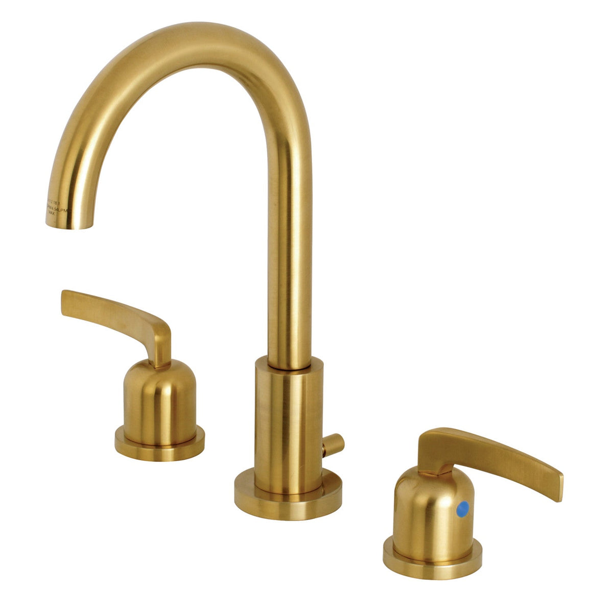 Centurion Widespread Bathroom Faucet with Brass Pop-Up in Brushed Brass