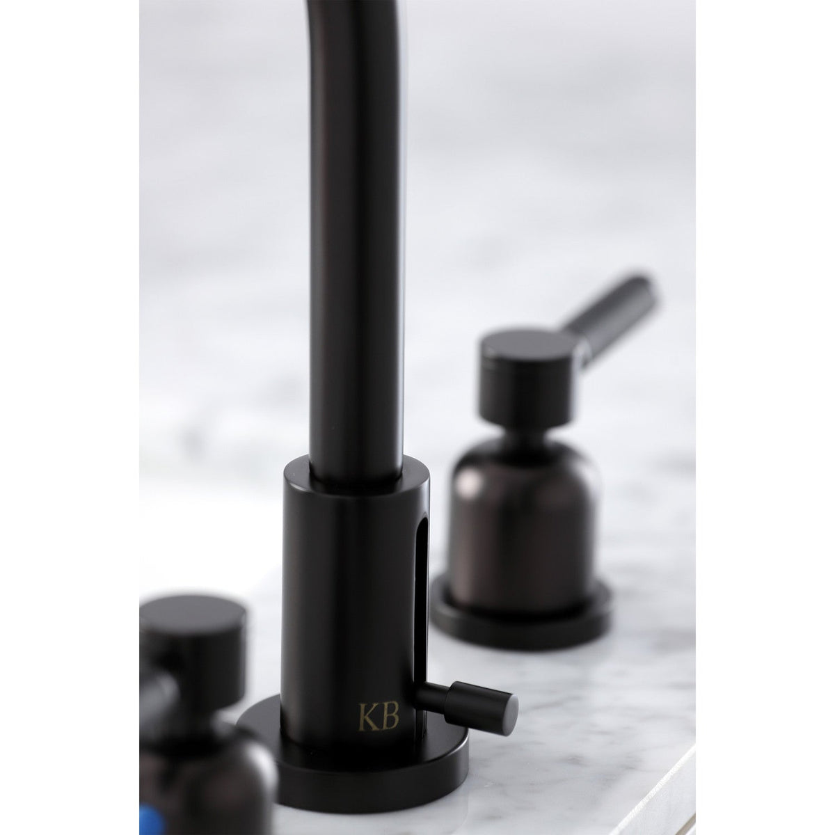 Kaiser Widespread Bathroom Faucet with Brass Pop-Up in Oil Rubbed Bronze