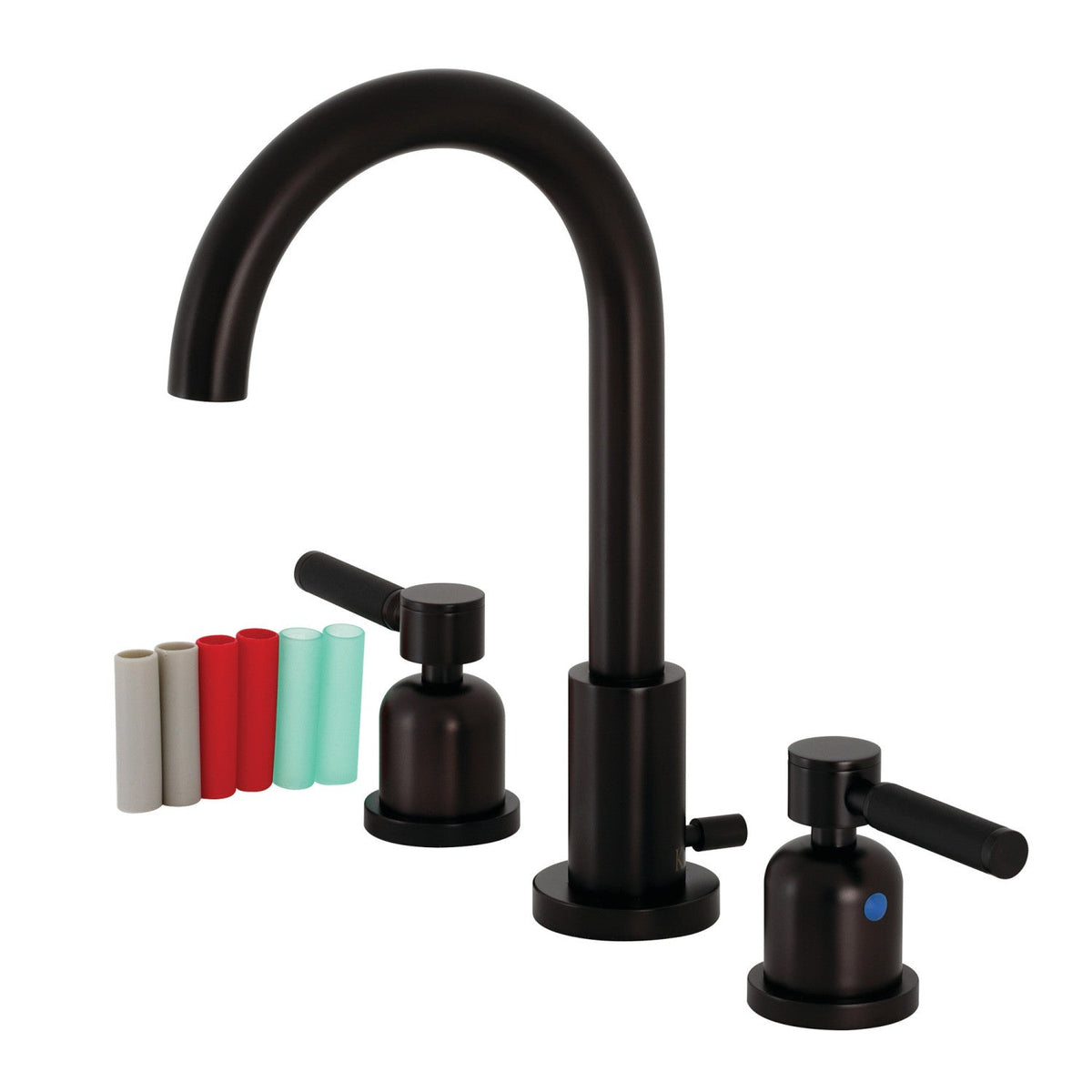Kaiser Widespread Bathroom Faucet with Brass Pop-Up in Oil Rubbed Bronze