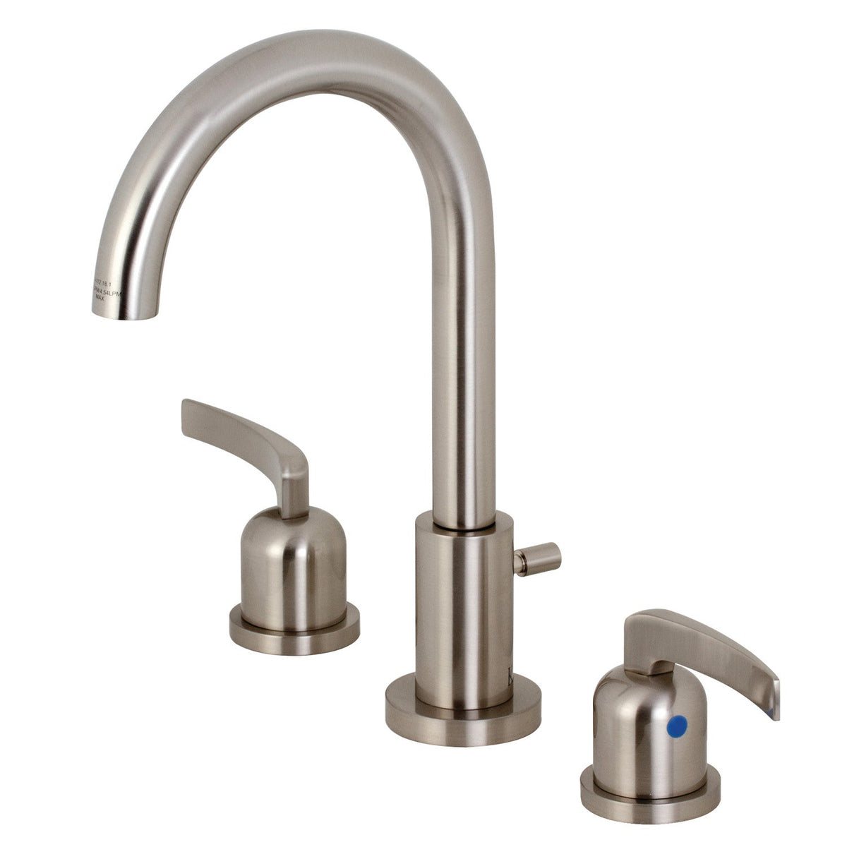 Centurion Widespread Bathroom Faucet with Brass Pop-Up in Brushed Nickel
