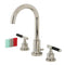 Kingston Brass Kaiser Widespread Bathroom Faucet with Brass Pop-Up, Polished Nickel (FSC8929CKL)