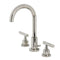 Kingston Brass Manhattan Widespread Bathroom Faucet with Brass Pop-Up, Polished Nickel (FSC8929CML)