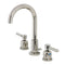 Kingston Brass Concord Widespread Bathroom Faucet with Brass Pop-Up, Polished Nickel (FSC8929DL)
