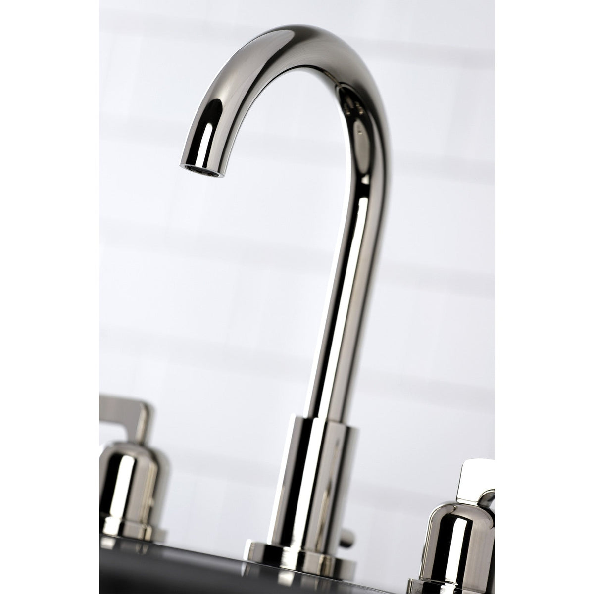 Centurion Widespread Bathroom Faucet with Brass Pop-Up in Polished Nickel