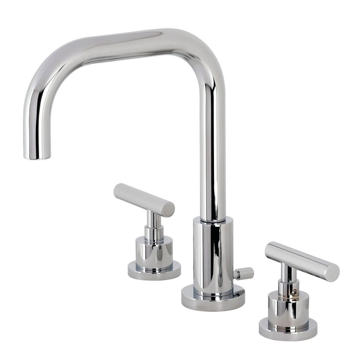 Manhattan Widespread Bathroom Faucet with Brass Pop-Up in Polished Chrome