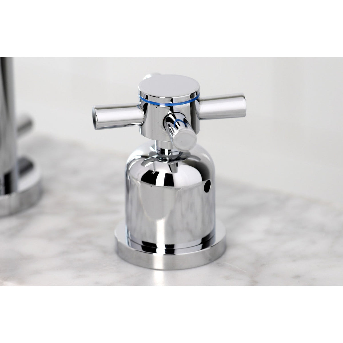 Concord Widespread Bathroom Faucet with Brass Pop-Up in Polished Chrome