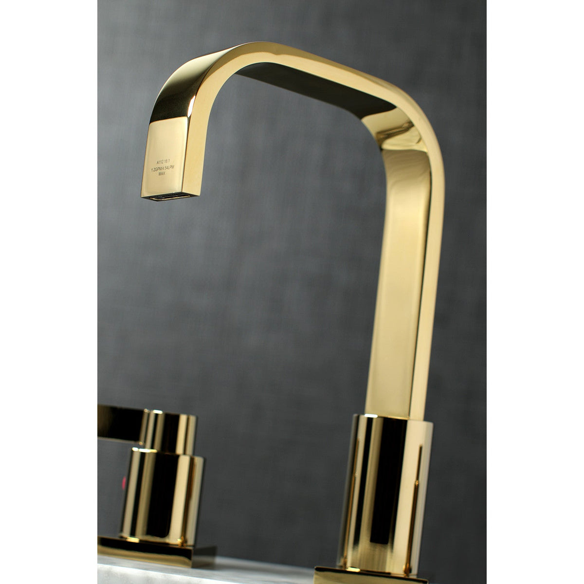NuvoFusion Widespread Bathroom Faucet with Pop-Up Drain in Polished Brass