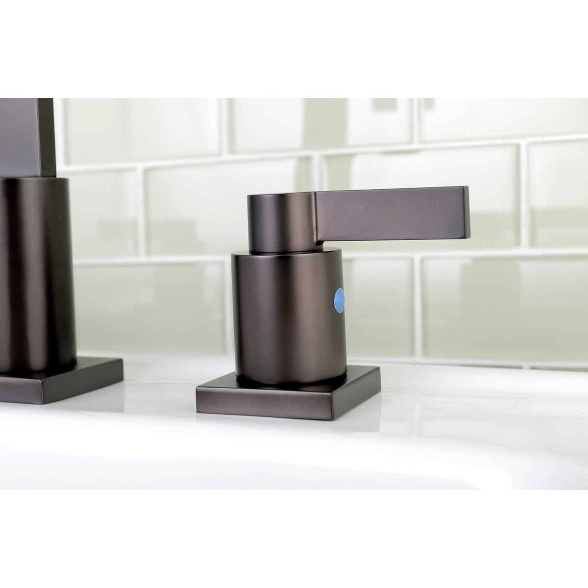 NuvoFusion Widespread Bathroom Faucet with Pop-Up Drain in Oil Rubbed Bronze