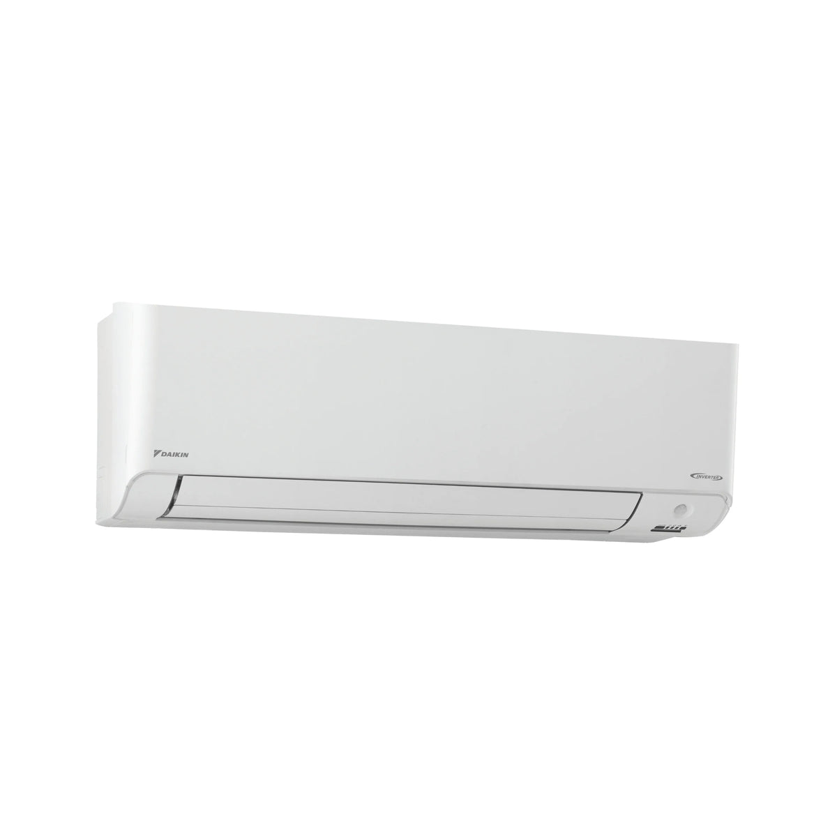 Wall-mounted ductless mini split air conditioner indoor unit, white