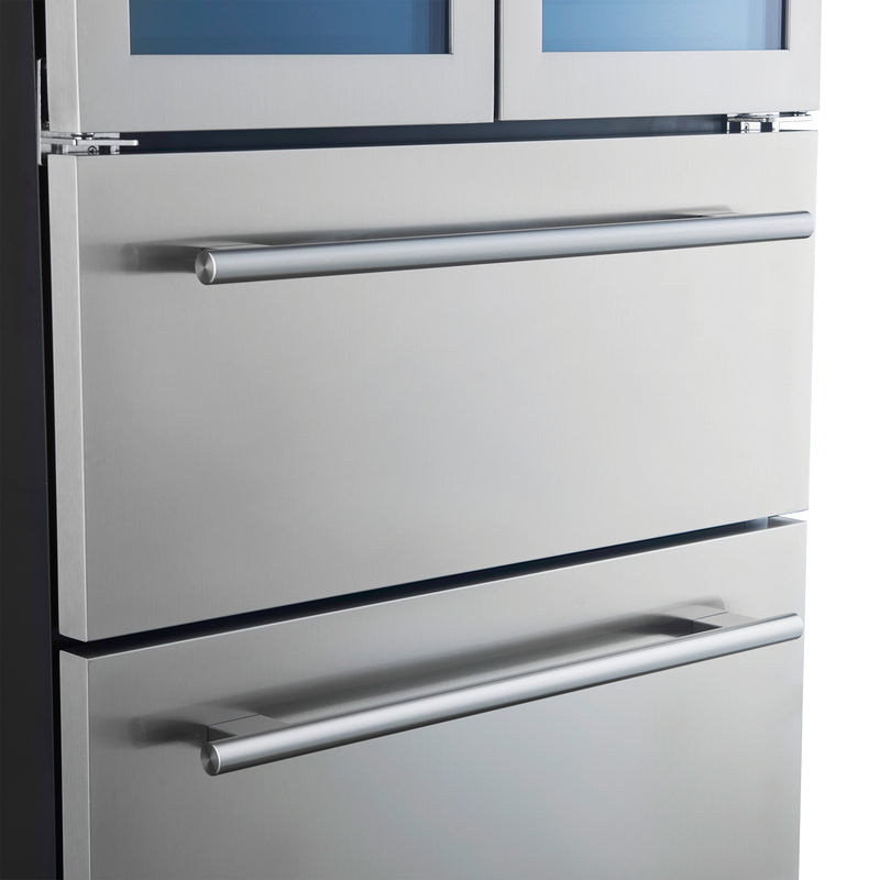 Forno Campania 32-Inch 17.7 cu.ft. Wine Cooler and Beverage Refrigerator Drawer in Stainless Steel (FWCDR6635-32S)