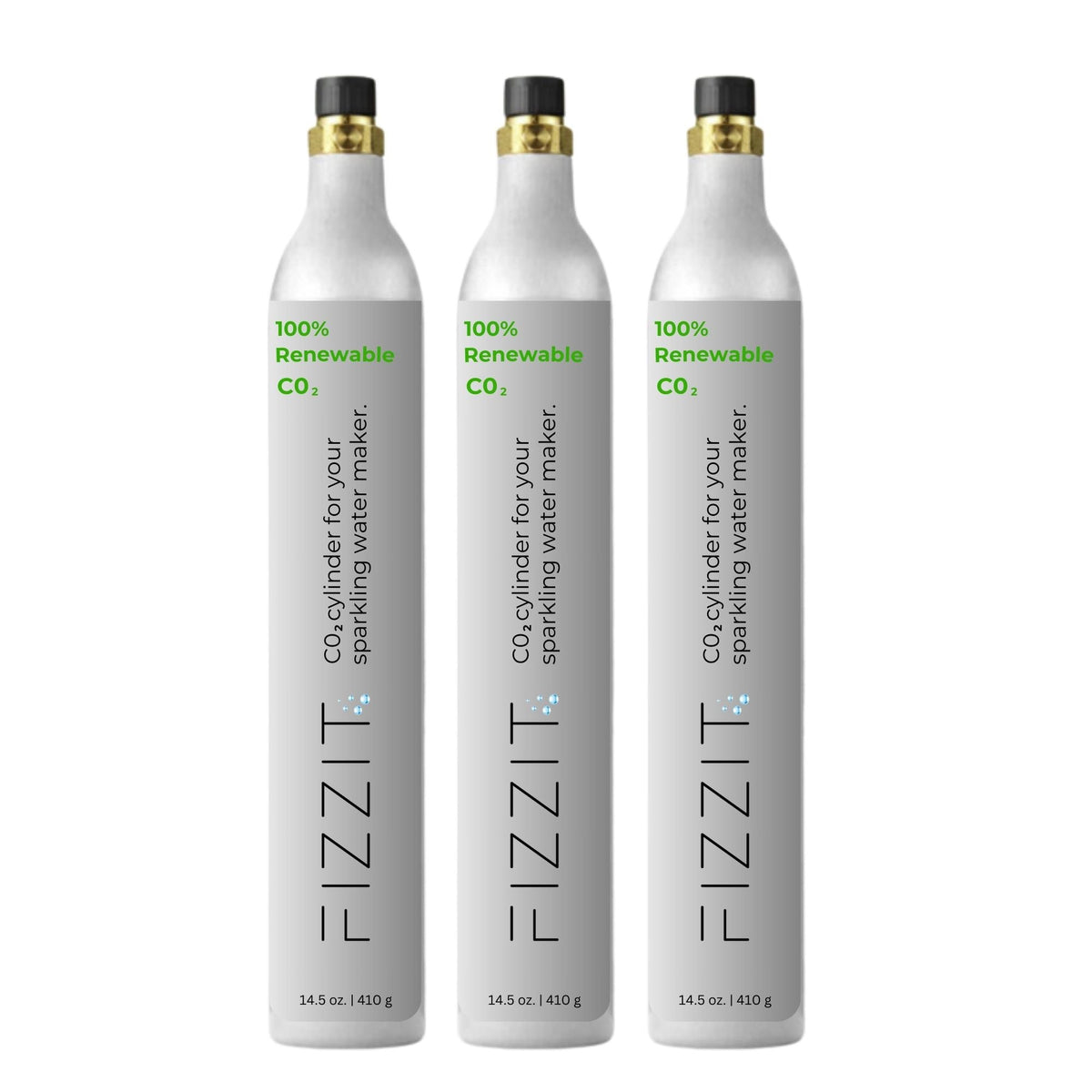 Fizzit 60L CO2 Cylinder for Threaded Soda Makers