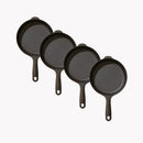 Field Company 4-Pieces - No.4, 6 ¾-Inches Skillet Set