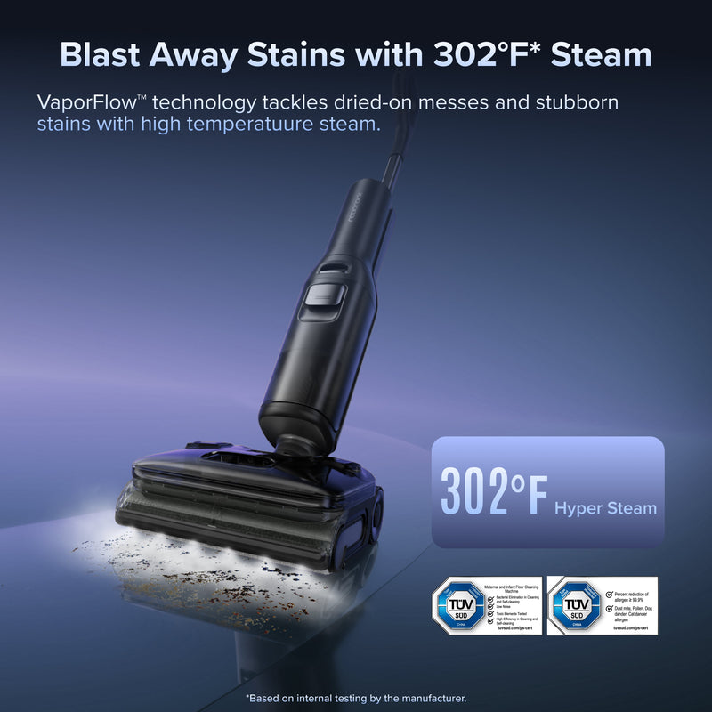 Roborock F25 Ultra Wet & Dry Vacuum with Steam and Hot Water Cleaning, 22000 Suction Power (RR-F25Ultra-M1)