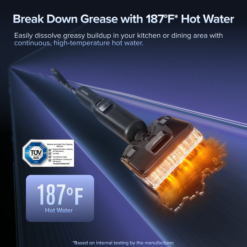 Roborock F25 Ultra Wet & Dry Vacuum with Steam and Hot Water Cleaning, 22000 Suction Power (RR-F25Ultra-M1)