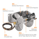 Giraffe Tools Wall Mounted Heavy Duty Hose Reel in Stainless Steel