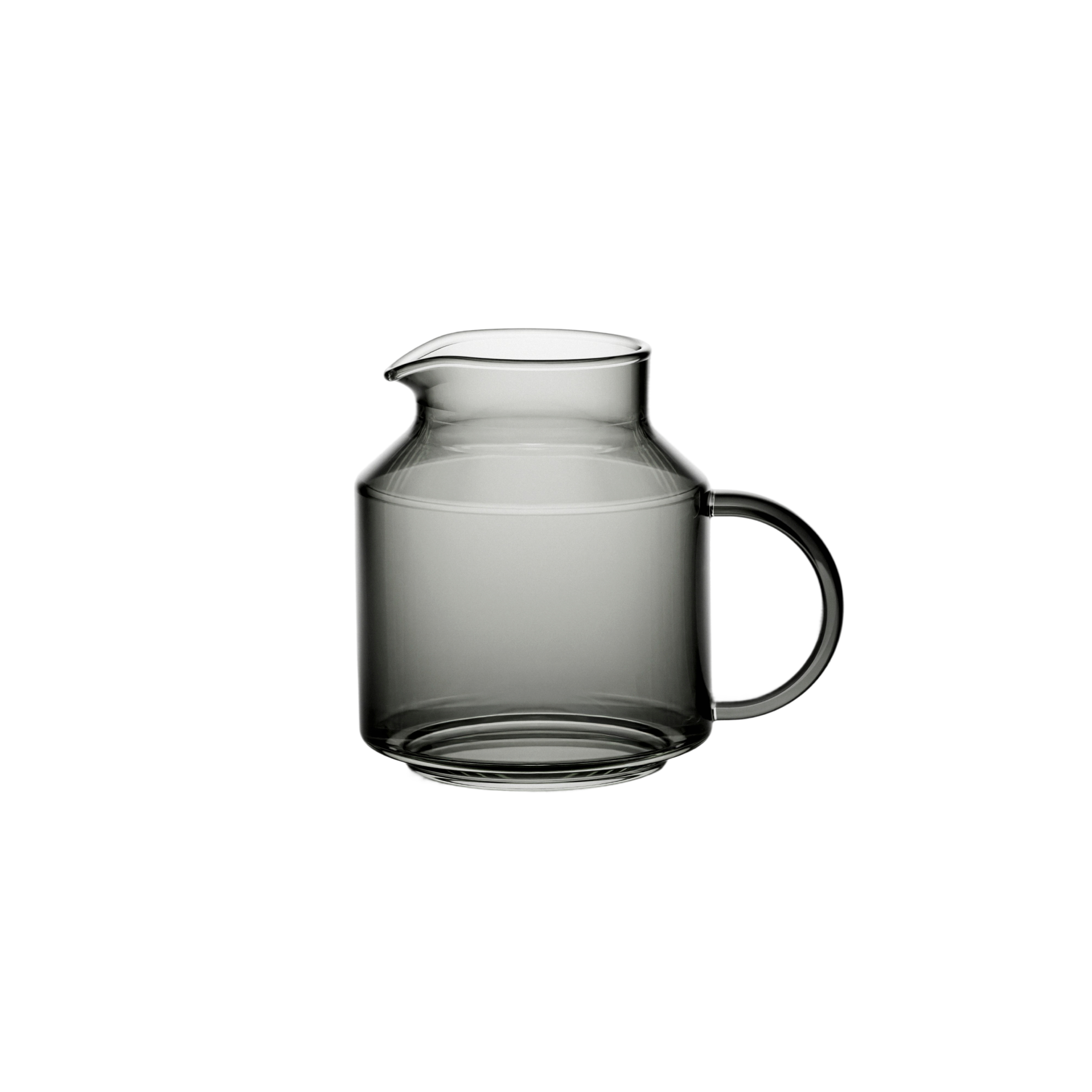xBloom Infinity black glass carafe with handle and spout