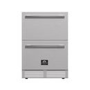 Forno Como 24-Inch 4.87 cu.ft. Indoor/Outdoor Refrigerator Drawer in Stainless Steel (FDROD1611-24S)