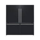 Forno Milano Espresso Package - 62-Inch, 34.4 cu. ft. Refrigerators with Bottom Freezers in Black with Stainless Steel Handle (FFFFD1787-60BLK)