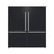 Forno Milano Espresso Package - 62-Inch, 34.4 cu. ft. Refrigerators with Bottom Freezers in Black with Stainless Steel Handle (FFFFD1787-60BLK)