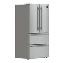 Forno 5-Piece Appliance Package - 48-inch Gas Range, Hood, Refrigerator, Dishwasher and 30-Inch Microwave Oven in Stainless Steel