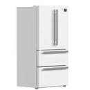 Forno Espresso 3-Piece Appliance Package - 30-Inch Electric Range, Refrigerator and Dishwasher in White with Stainless Steel Trim