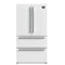 Forno Espresso Moena 36-inch 19.2 Cu.ft French Door Refrigerator in White with Stainless Steel Handle (FFRBI1820-36WHT)