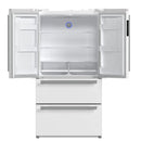 Forno 2-Piece Appliance Package - 30-Inch Induction Range and 36-Inch French Door Refrigerator in White with Stainless Steel Handle (FBDL-015-08CAUS)