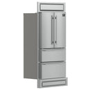 Forno Moena 36-Inch French Door 19.2 cu. ft Refrigerator with Modern Decorative Grille in Stainless Steel (FFRBI1820-40MG)