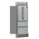 Forno 36-Inch French Door Refrigerator - 19 cu.ft with Double Freezer Drawer and Ice Maker - with 4-Inch Custom Grill (FFRBI1820-40SG)