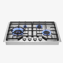 ROBAM G-Series 30-Inch Dual Fuel Cooktop with 4 Burners in Stainless Steel (G413)
