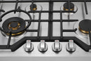 ROBAM G-Series 30-Inch Dual Fuel Cooktop with 4 Burners in Stainless Steel (G413)