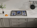 ROBAM G-Series 36-Inch Dual Fuel Cooktop with 5 Burners in Stainless Steel (G515)