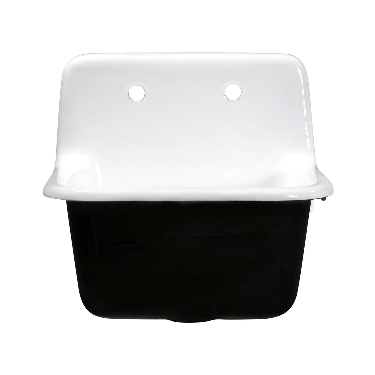 Fauceture Petra Galley 22 Inch Wall Mount Single Bowl Kitchen Sink in White