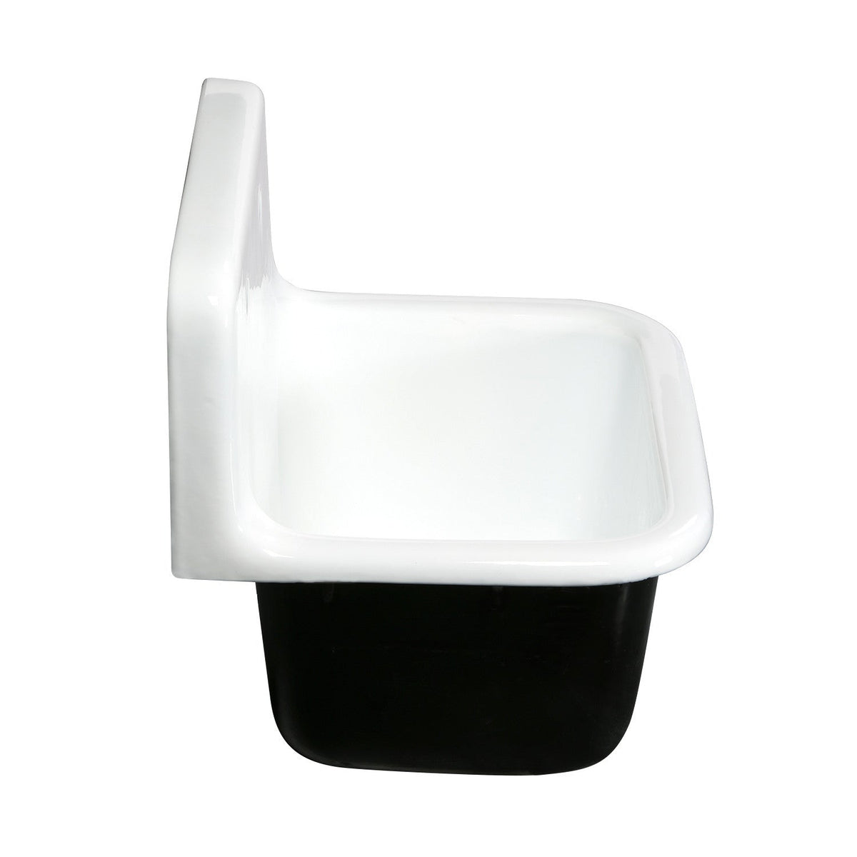 Fauceture Petra Galley 22 Inch Wall Mount Single Bowl Kitchen Sink in White
