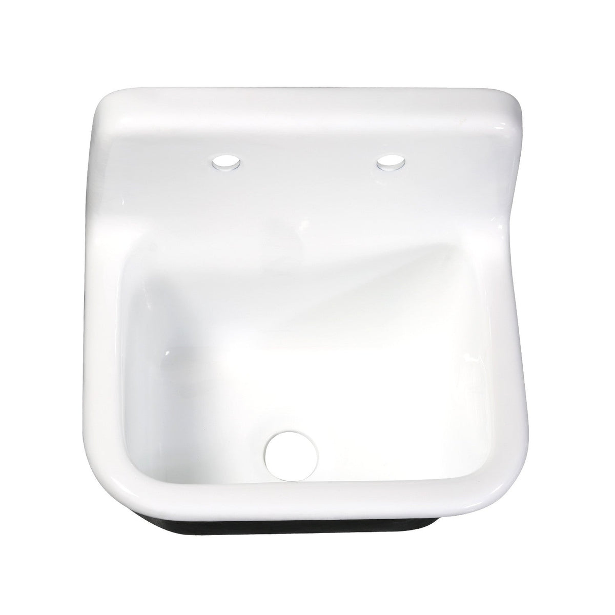 Fauceture Petra Galley 22 Inch Wall Mount Single Bowl Kitchen Sink in White